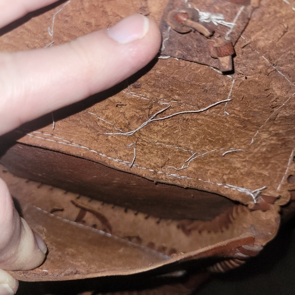 Rustic Handmade Leather Backpack - Picture 11 of 13